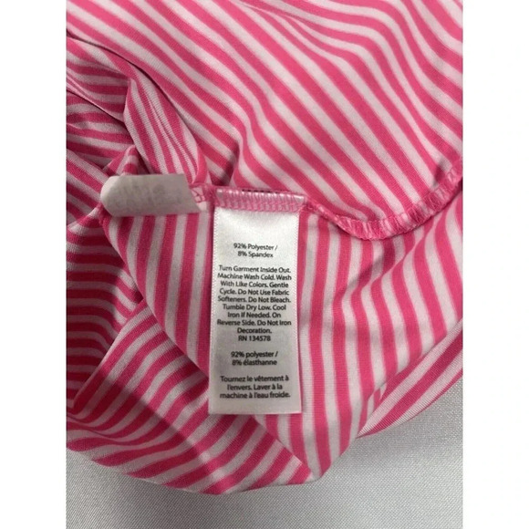 Vineyard Vines T-Shirt Dress Womens Small Pink Striped Stretch - Picture 5 of 5